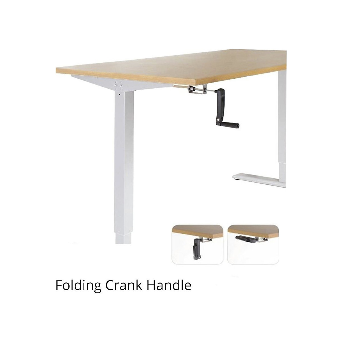 Scholar Crank Height Adjustable Desks (Product illustration 2)-1