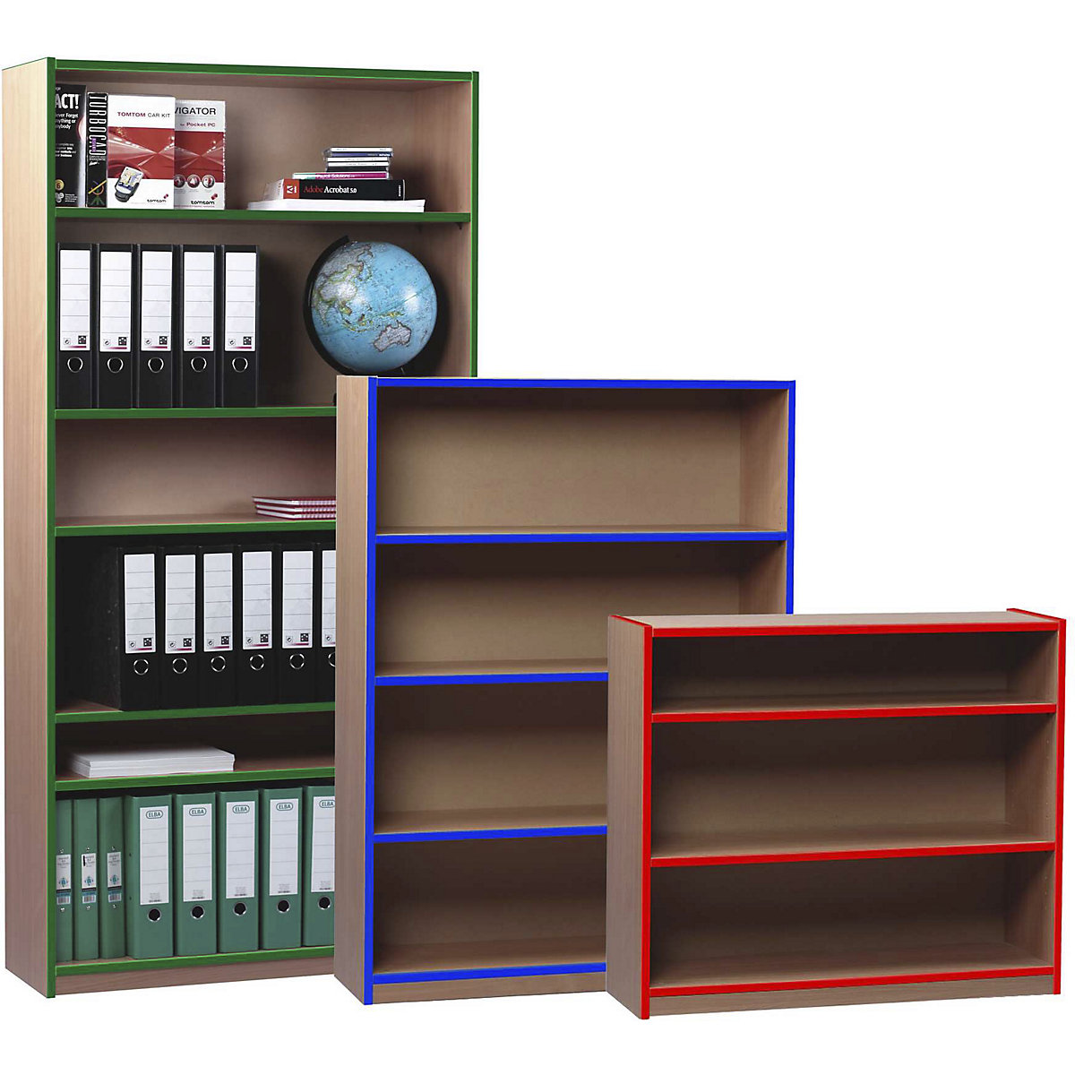 Coloured Edge Bookcases (Product illustration 4)-3