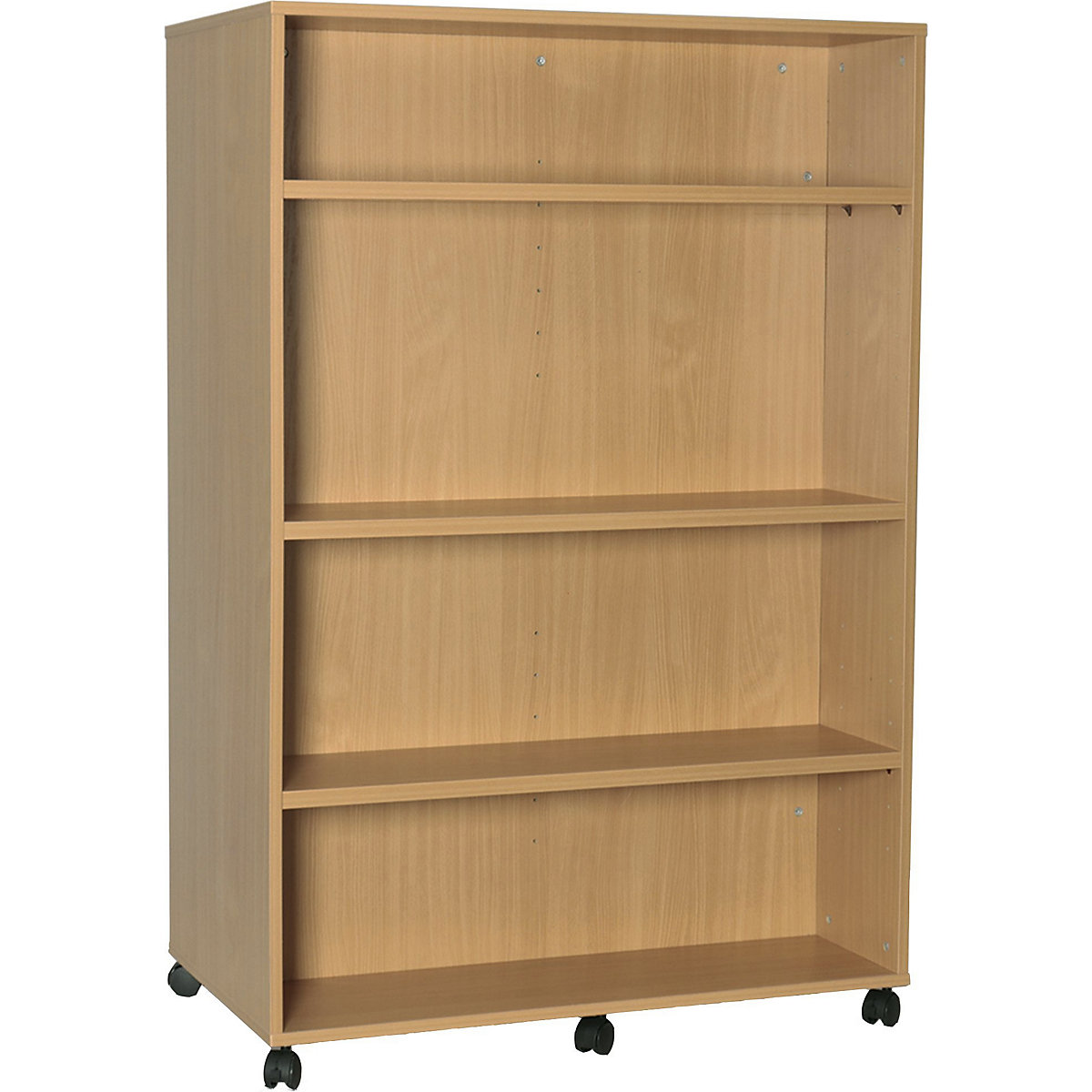 Mobile Double Sided Library Bookcase, Mobile Double Sided Library Bookcase, Mobile Double Sided Library Bookcase | 1 Fixed Shelf + 2 Adj - W1000 x D574 x H1500-2