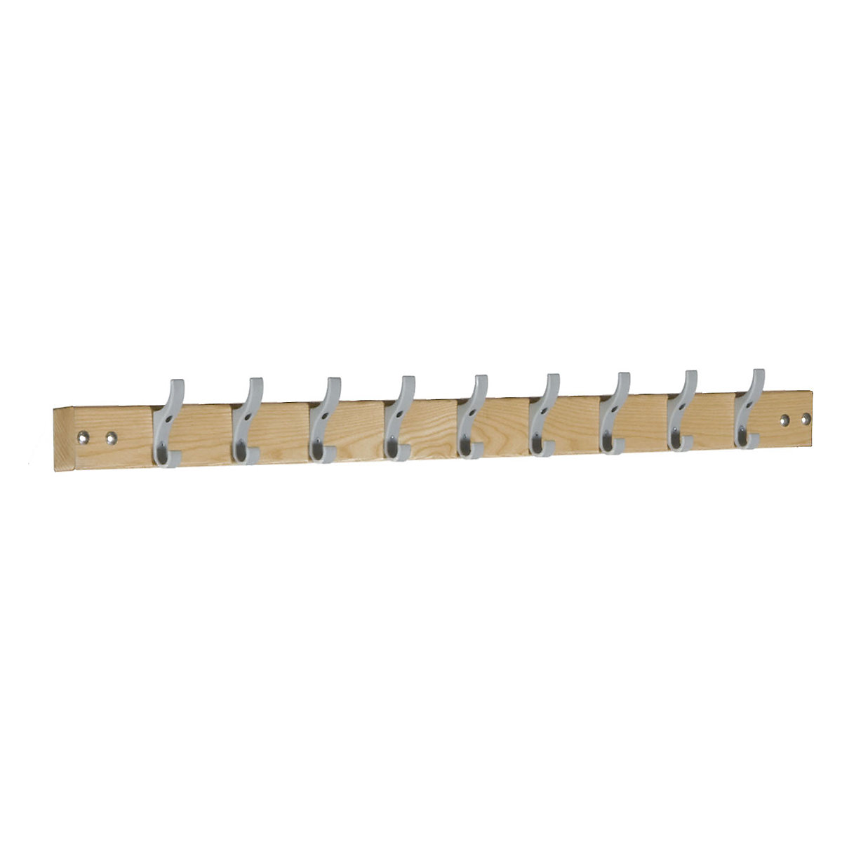 Elite Changing Wall Mounted Coat Rails, Elite Changing Wall Mounted Coat Rails, Elite Wall Mounted Coat Rail | 1200w mm | 9 Hooks-0