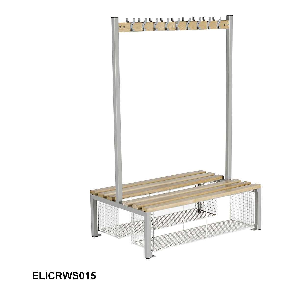 Elite Island Changing Room Benches with Shoe Trays (Product illustration 2)-1