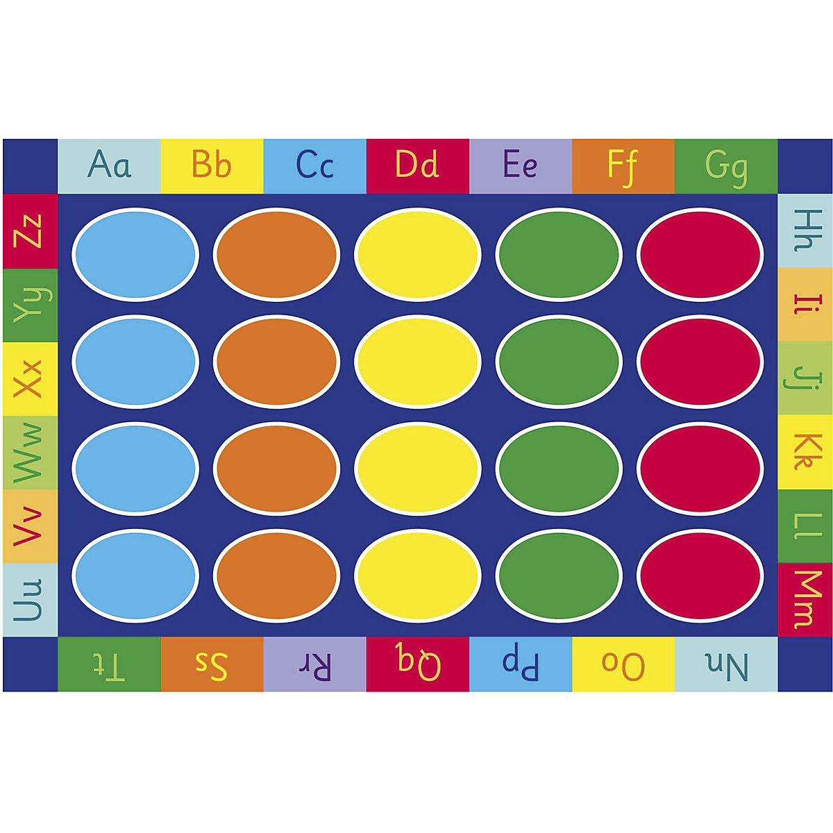 Rainbow ABC Rectangle Placement Carpet (Product illustration 3)-2