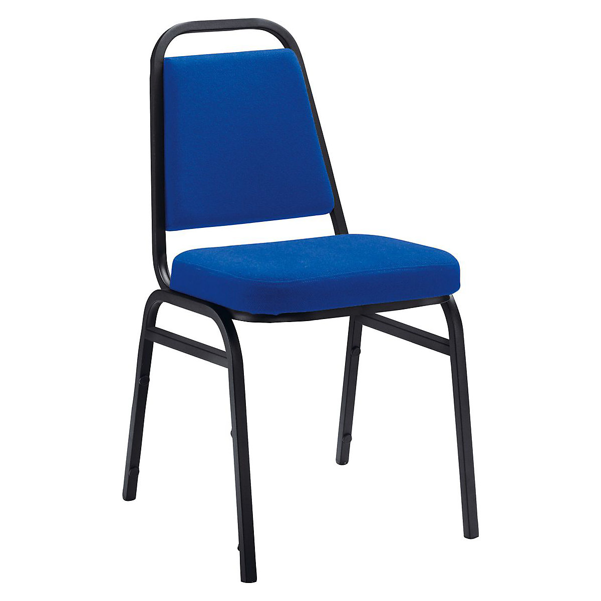 Banquet Chairs, Banquet Chairs, Banquet Chair Blue Fabric Seat With Black Steel Frame-0