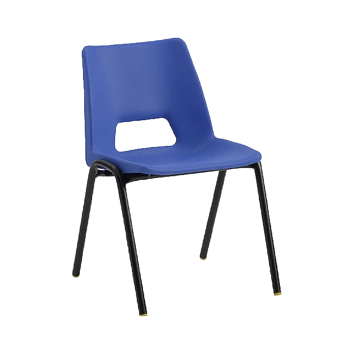 Contract Canteen Chair, Contract Canteen Chair, Contract Canteen Chair | Black Frame | Hi Blue Seat Colour-0