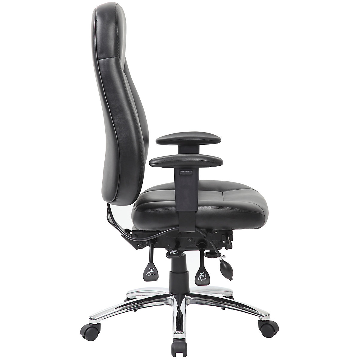Beta 24 Hour Leather Task Chair With Arms (Product illustration 3)-2