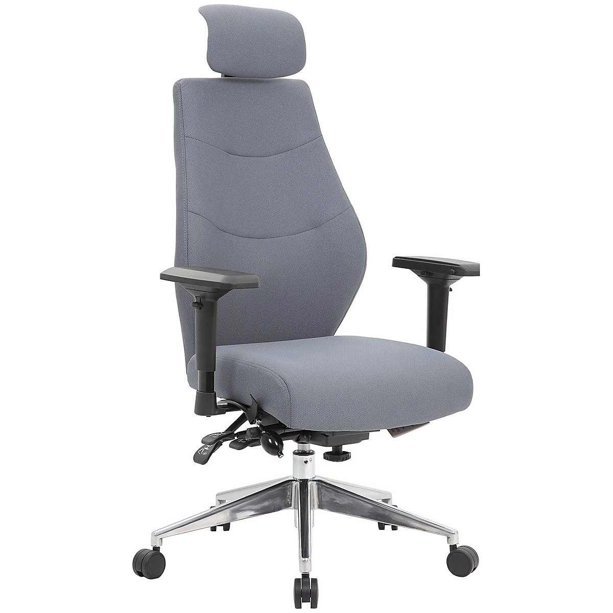 Logix 24-7 High Back Office Chair With Headrest, Logix 24-7 High Back Office Chair With Headrest, Logix 24-7 High Back Office Chair With Headrest | Grey-0