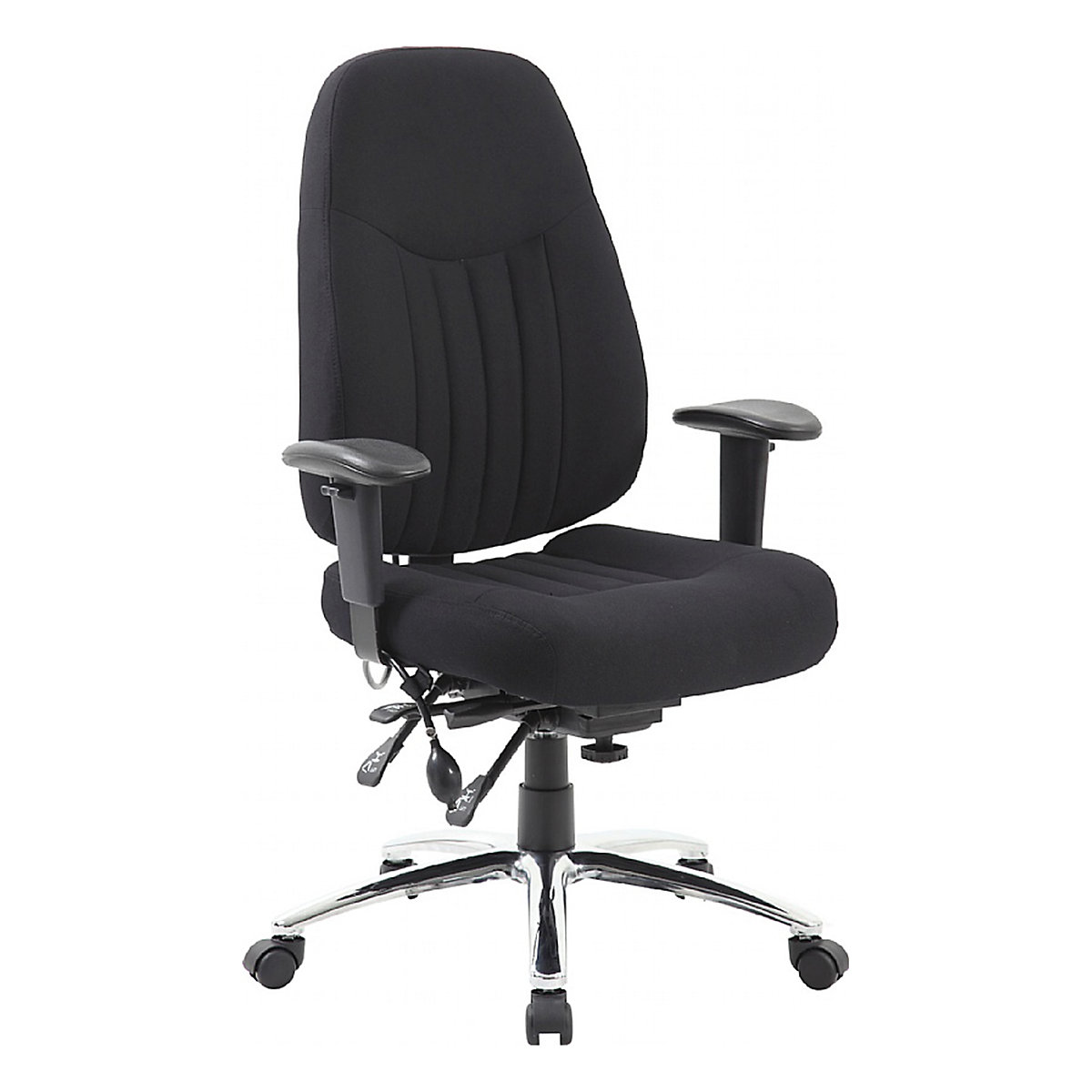 Alpha 24 Hour Ergonomic Task Chairs, Alpha 24 Hour Ergonomic Task Chairs, Alpha 24 Hour Ergonomic Task Chairs | Black | Chiropractor Approved | Flat Packed-0