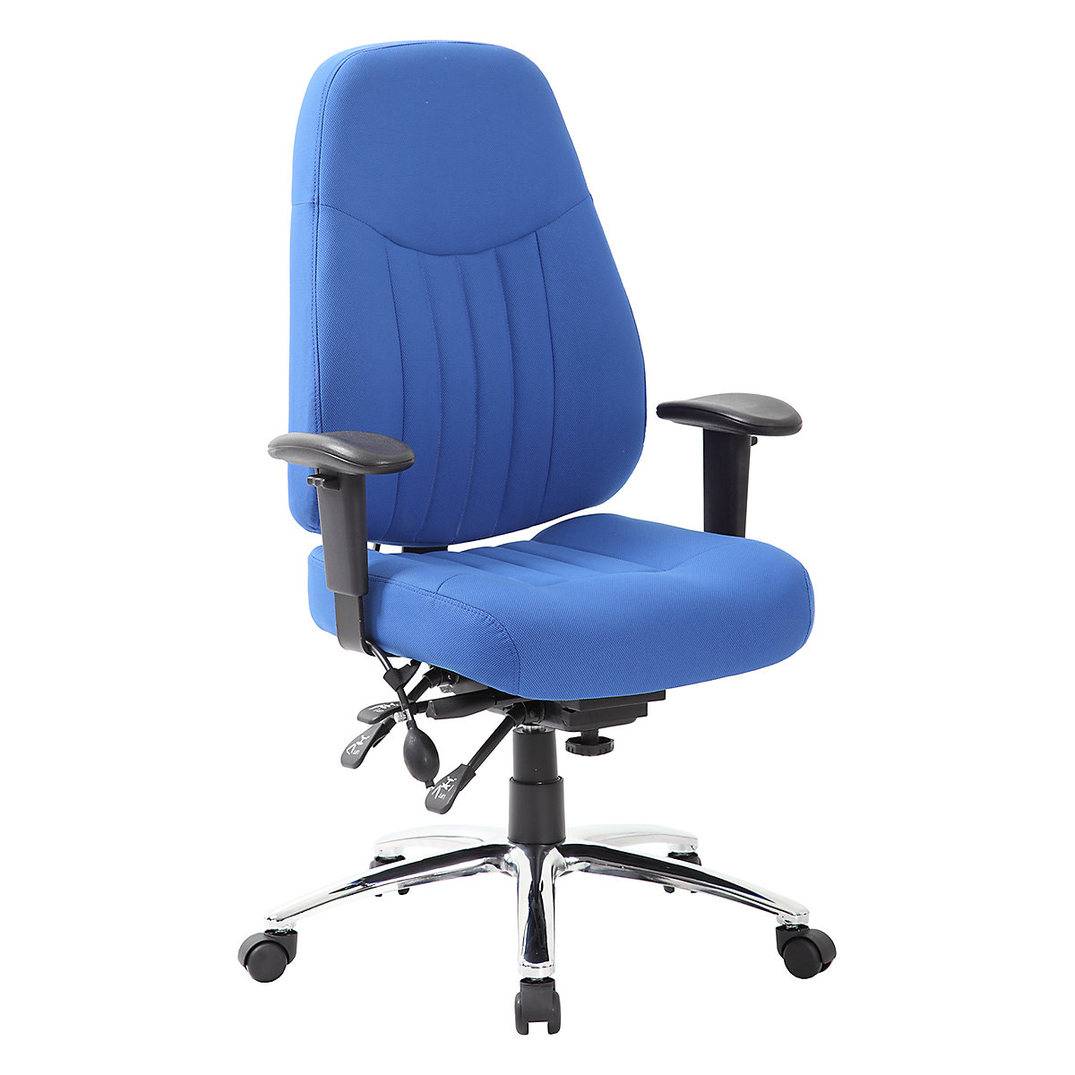 Alpha 24 Hour Ergonomic Task Chairs, Alpha 24 Hour Ergonomic Task Chairs, Alpha 24 Hour Ergonomic Task Chairs | Blue | Chiropractor Approved | Flat Packed-0