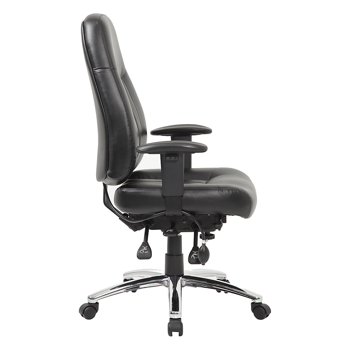 Alpha 24 Hour High Back Leather Office Chair (Product illustration 2)-1