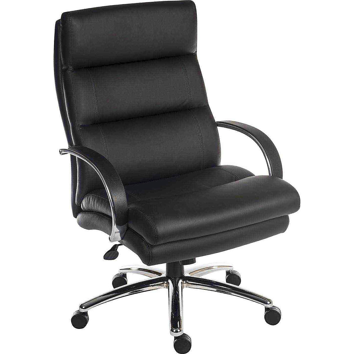 Samson Executive Chair, Samson Executive Chair, Samson Heavy Duty Executive Chair | 1160h x 590w x 590d mm | Black Leather Look | 170kg Weight Capacity | 24 Hours Usage-0