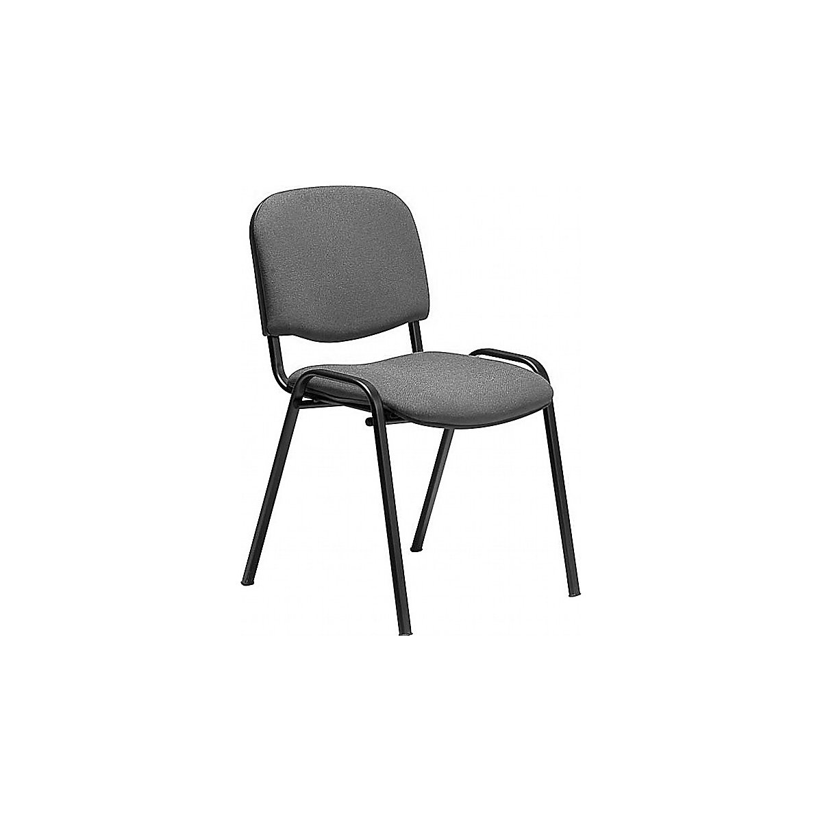 NowyStyl ISO Black Frame Conference Chairs (Pack of 4), NowyStyl ISO Black Frame Conference Chairs (Pack of 4), NowyStyl ISO Black Frame Conference Chairs (Pack of 4) | FABRIC | GREY-3