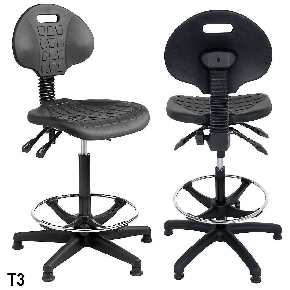 BiGDUG Essentials Wipe Clean Workshop Draughtsman Chairs (Product illustration 4)-3