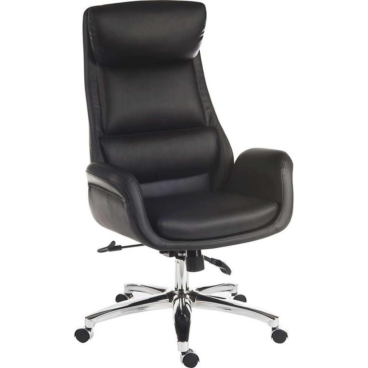 Ambassador Reclining Executive Chair, Ambassador Reclining Executive Chair, Ambassador Reclining Executive Chair | 1190h x 690w x 690d mm | Black Leather Look | 150kg Weight Capacity | 8 Hours Usage-0