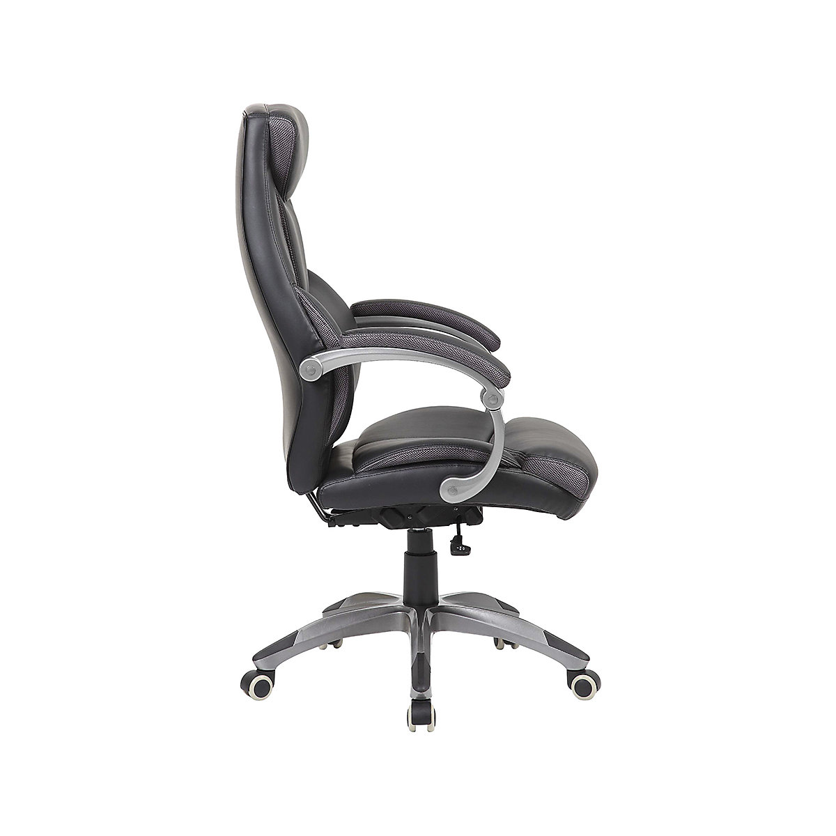 Berlin Synchronous Black Bonded Leather Manager Chair (Product illustration 3)-2