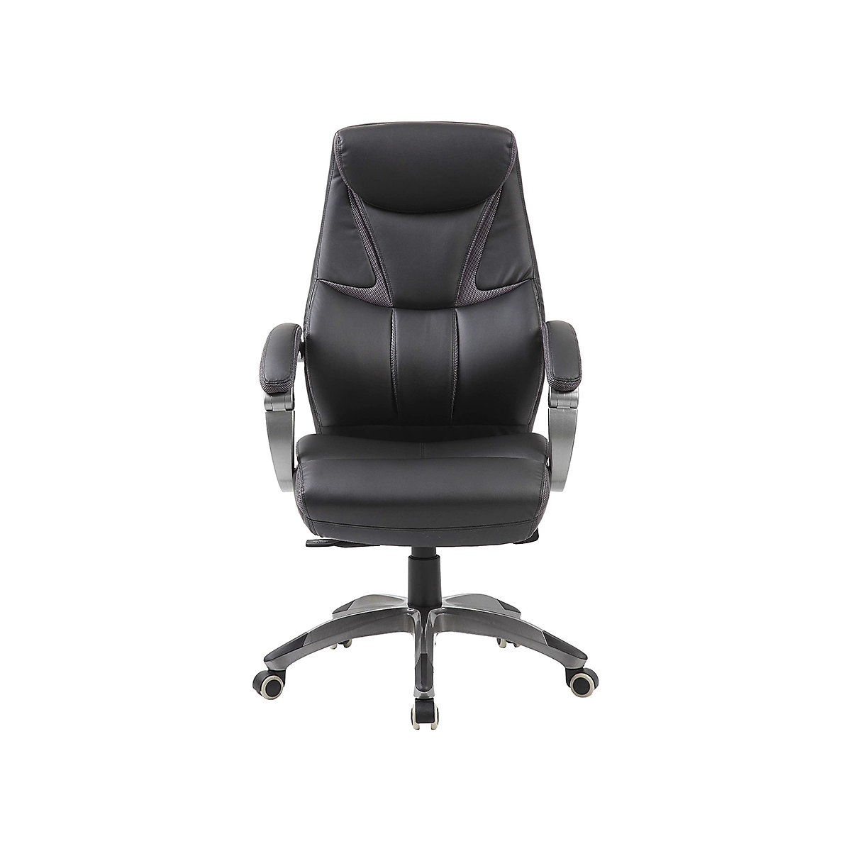 Berlin Synchronous Black Bonded Leather Manager Chair (Product illustration 2)-1