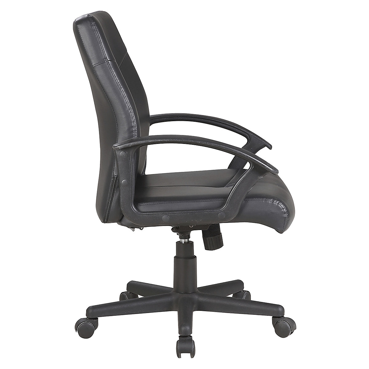 BiGDUG Essentials Adept Medium Back Leather Office Chair Black (Product illustration 3)-2