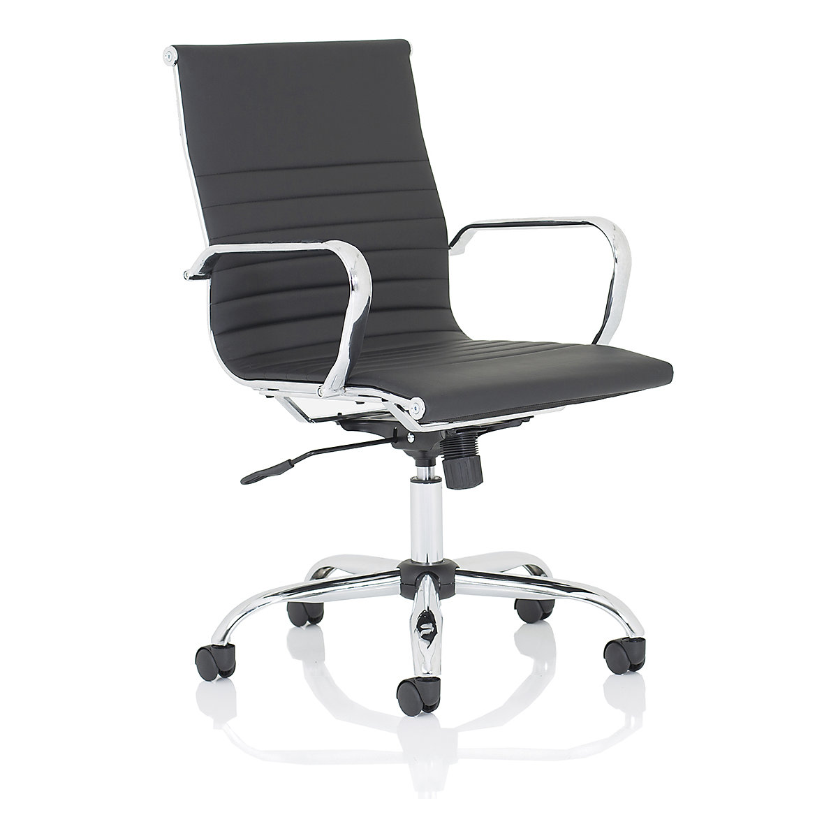 Nola Executive Office Chair, Nola Executive Office Chair, Nola Medium Black Soft Bonded Leather Executive Chair 955h x 60w x 650d mm | Black | 120 KG Weight Capacity | 8 Hours Usage-0