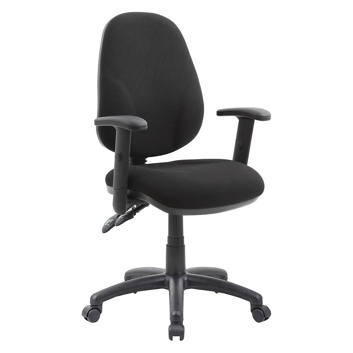 Comfort Ergo 2-Lever Operator Chairs, Comfort Ergo 2-Lever Operator Chairs, Comfort Ergo 2-Lever Operator Chair | Black | T-Adjustable Arms | Black Base | Flat Packed-3