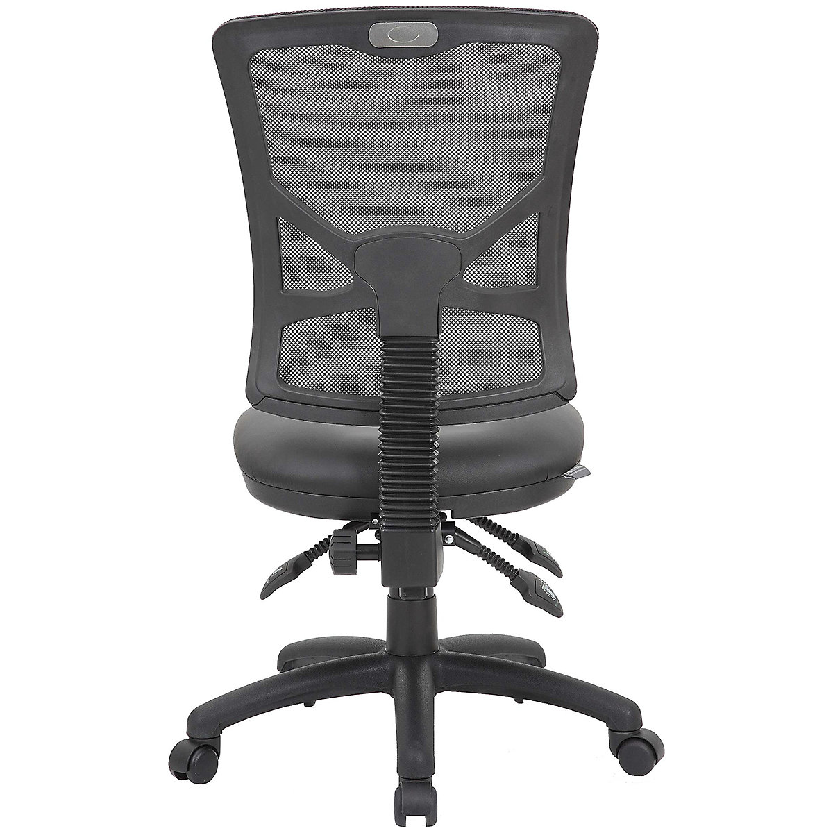 Comfort Ergo 3-Lever Mesh and Leather Operator Computer Desk Chair (Product illustration 2)-1