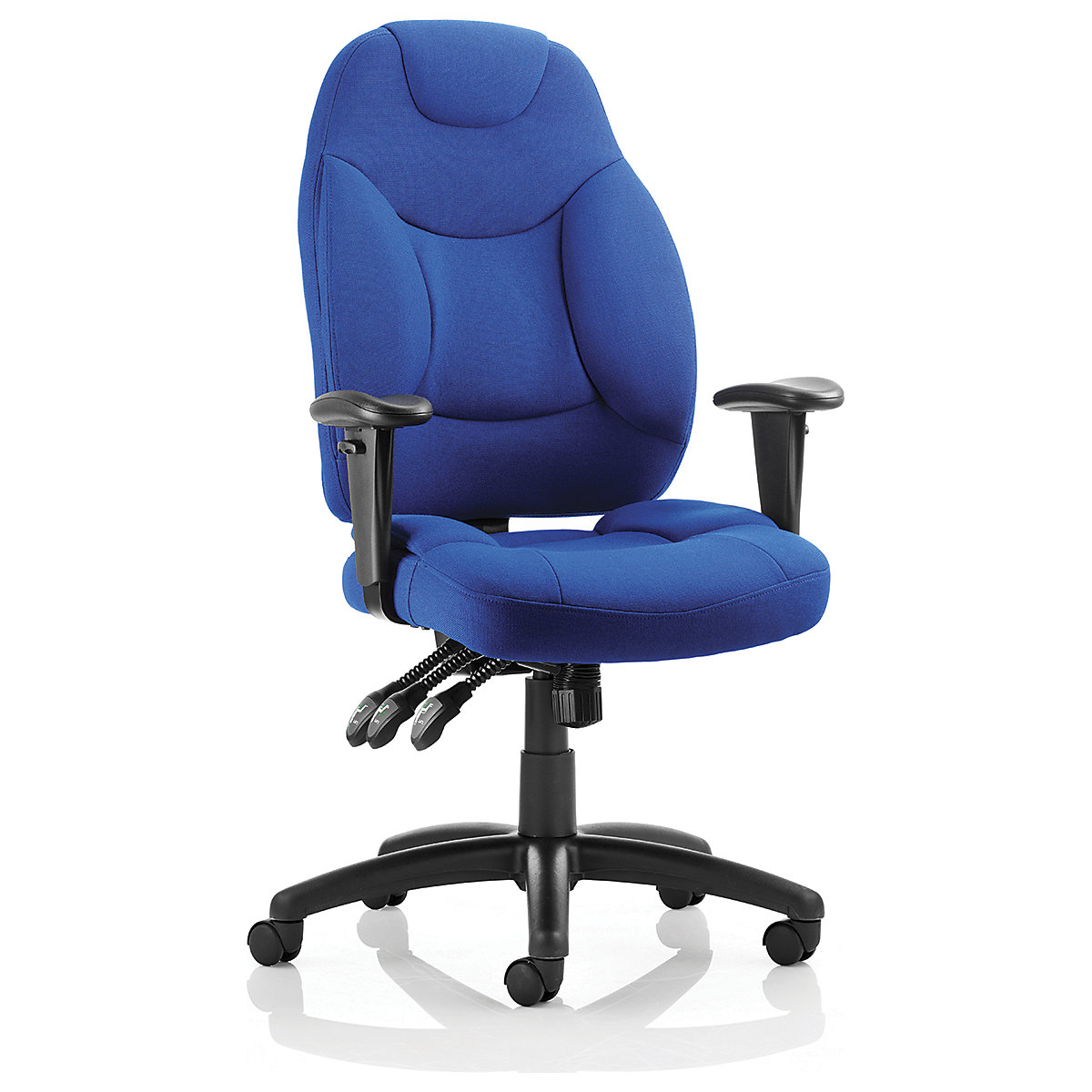 Galaxy Task Operator Chairs With Arms, Galaxy Task Operator Chairs With Arms, Galaxy | Task Operator Chair with Arms | 1110-1270 x 675 x 640 mm | Blue | 125KG Weight Capacity | 8 Hours Usage-0