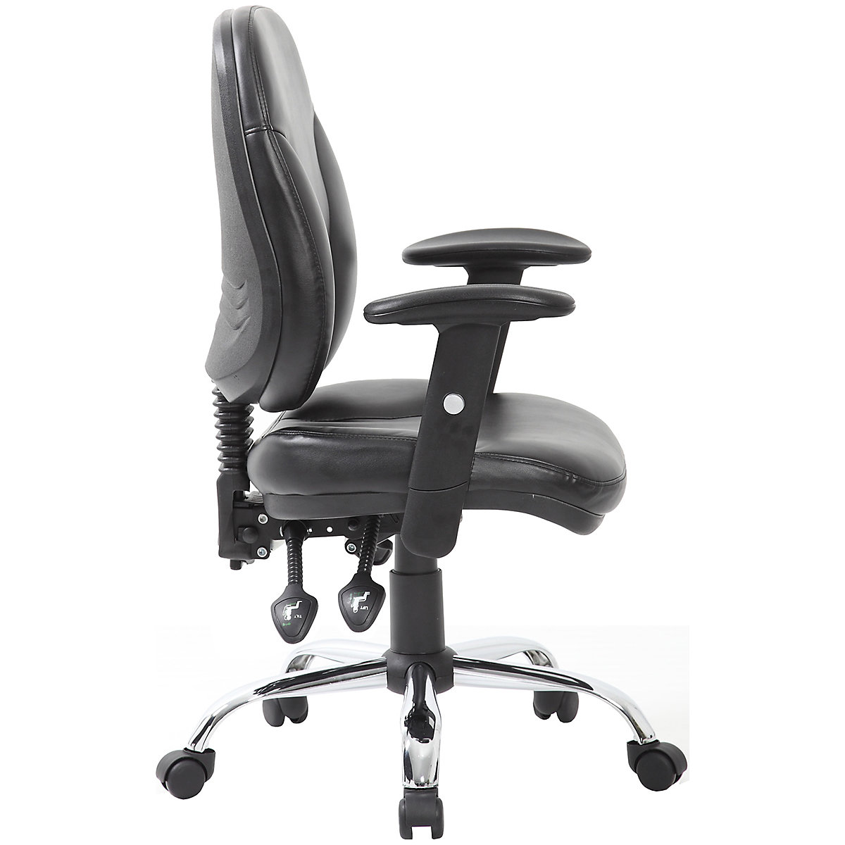 Select Ergonomic Leather Operator Chair (Product illustration 3)-2