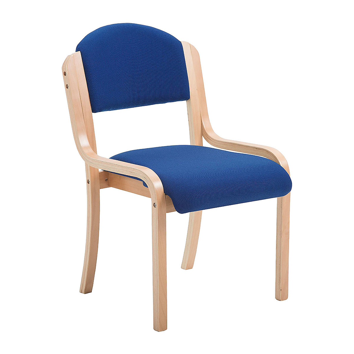 BiGDUG Essentials Devonshire Wooden Frame Stacking Chairs, BiGDUG Essentials Devonshire Wooden Frame Stacking Chairs, BiGDUG Essentials Devonshire Wooden Frame Chair | Blue | Stacking-0