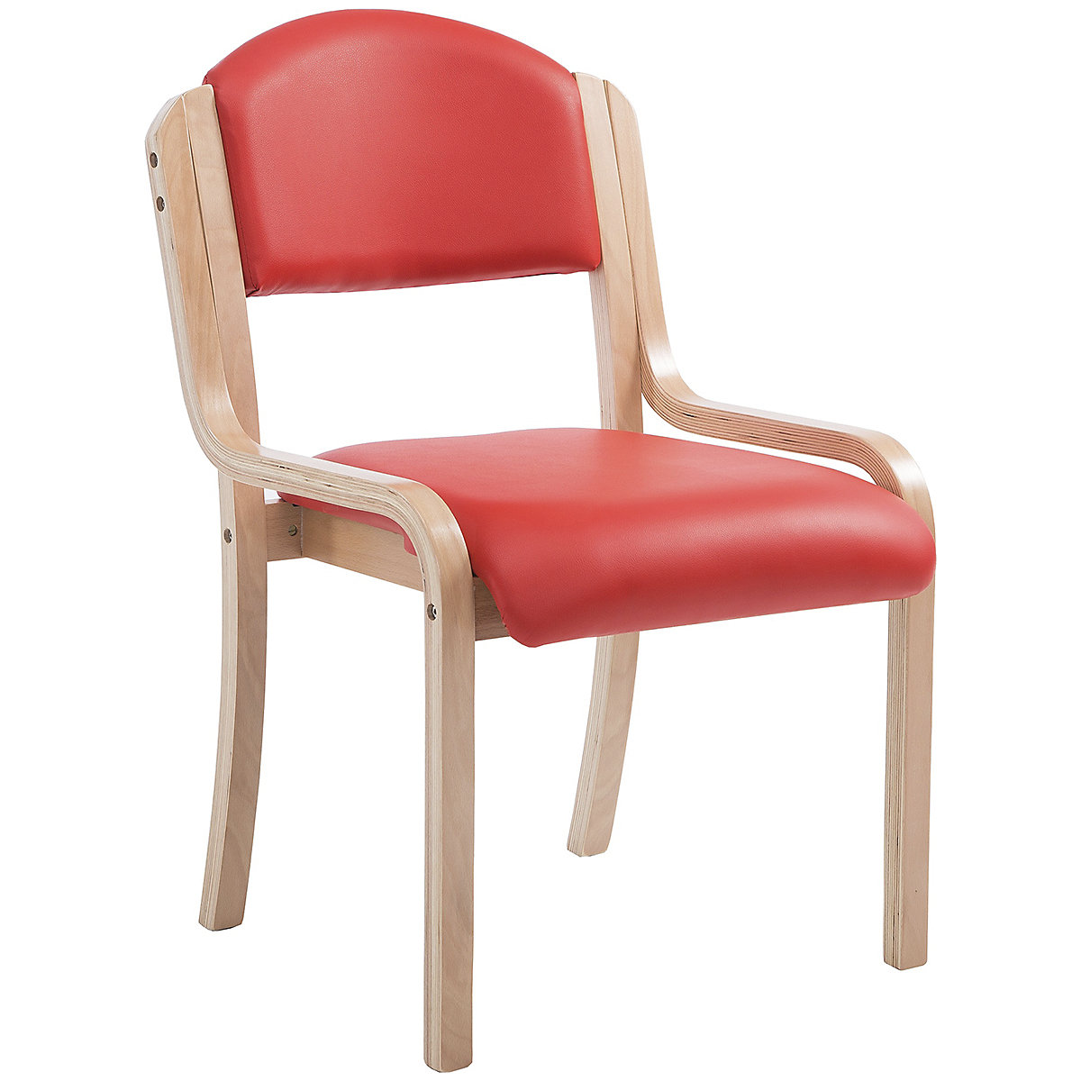 Devonshire Vinyl Office Stacking Chairs (Product illustration 3)-2