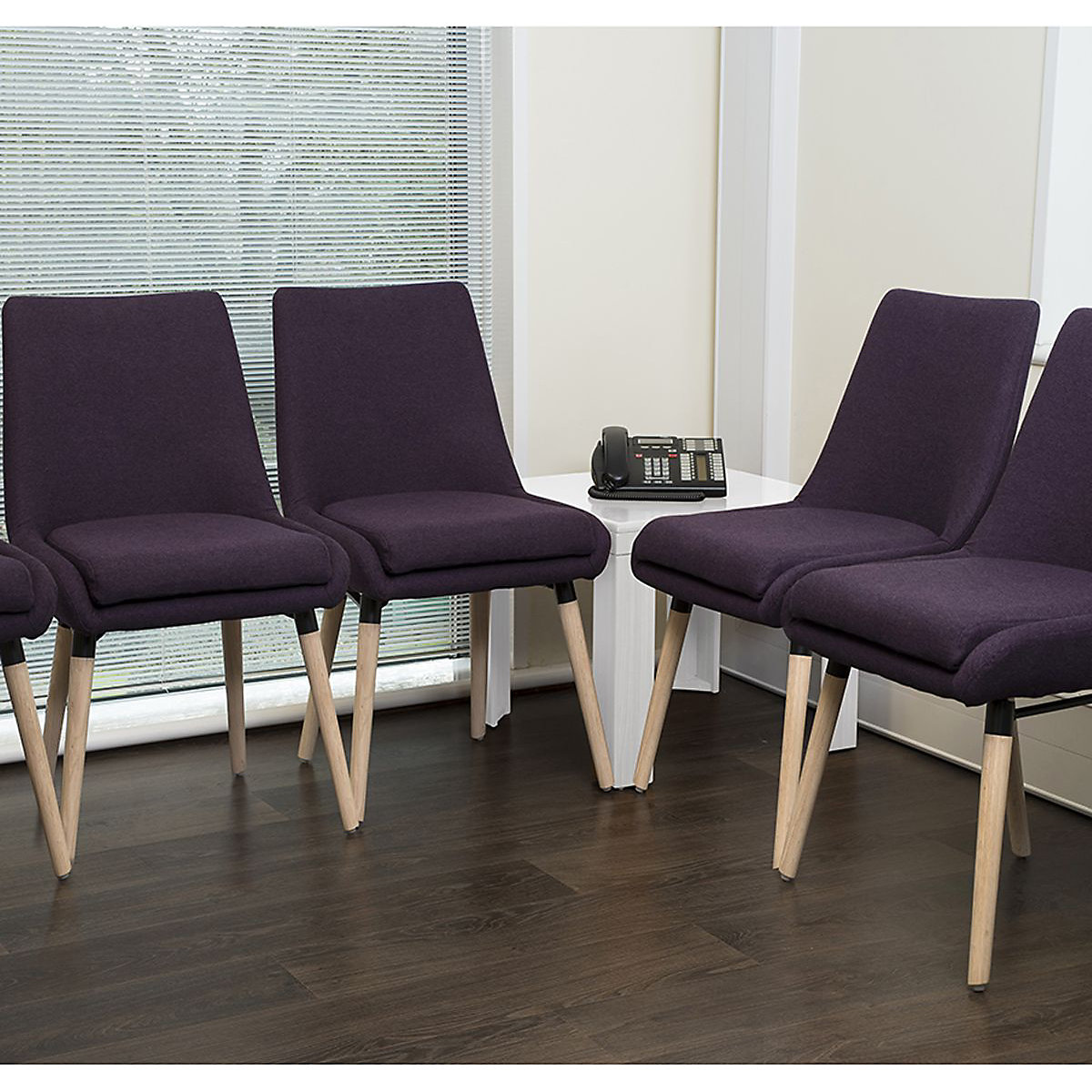 Packs of 2 Pisa Four Legged Reception Chairs (Product illustration 3)-2