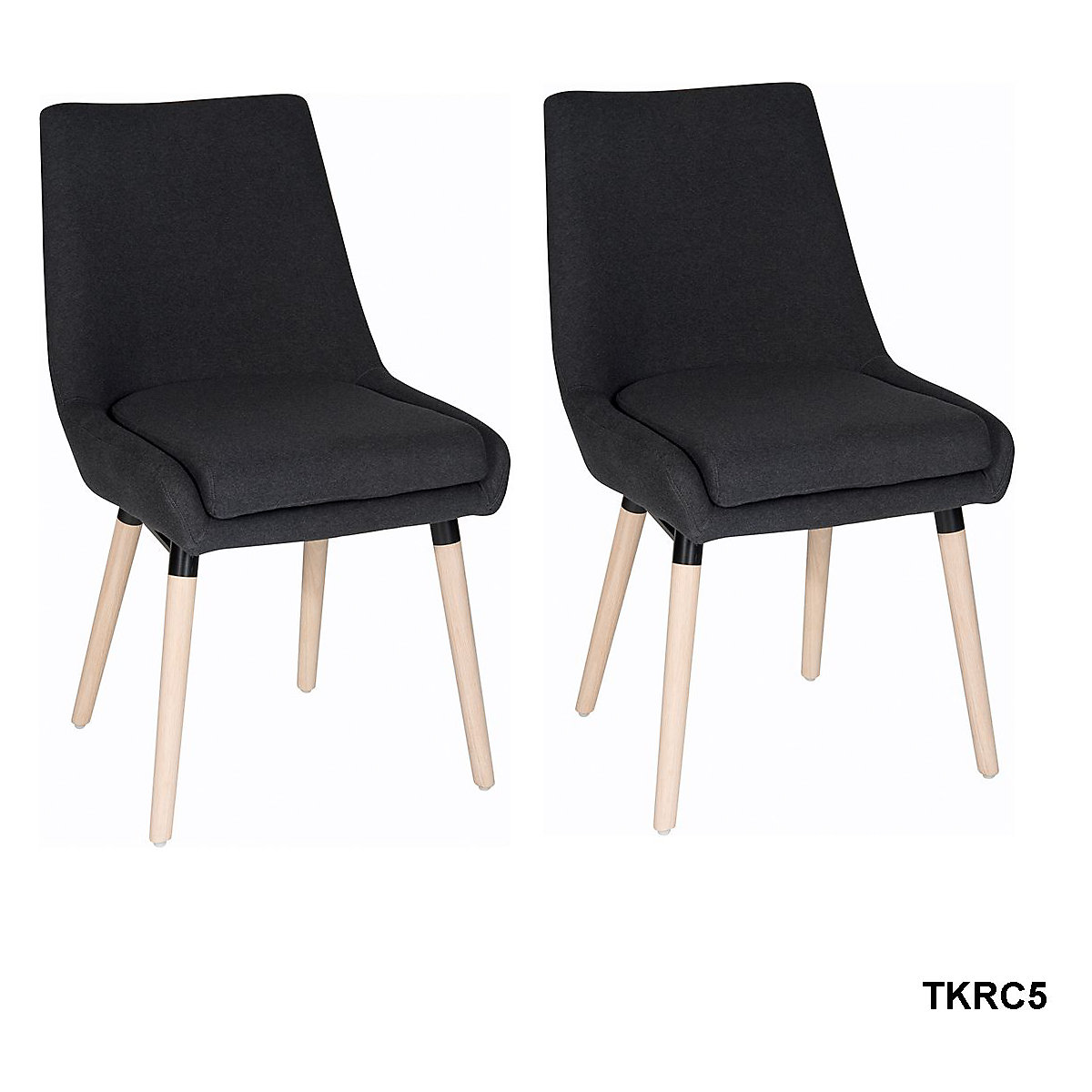 Packs of 2 Pisa Four Legged Reception Chairs, Packs of 2 Pisa Four Legged Reception Chairs, Pack of 2 Pisa Legged Reception Chairs | Graphite Fabric-0