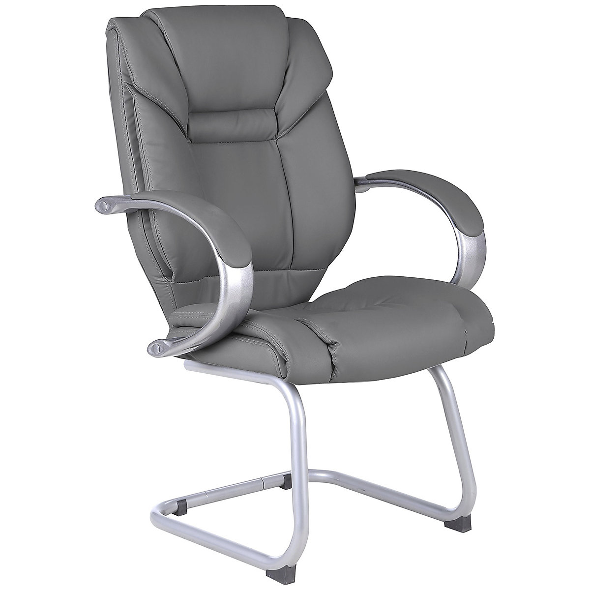 Fiji Bonded Leather Office Visitor Chairs, Fiji Bonded Leather Office Visitor Chairs, Fiji Bonded Leather Office Visitor Chair | Grey-0