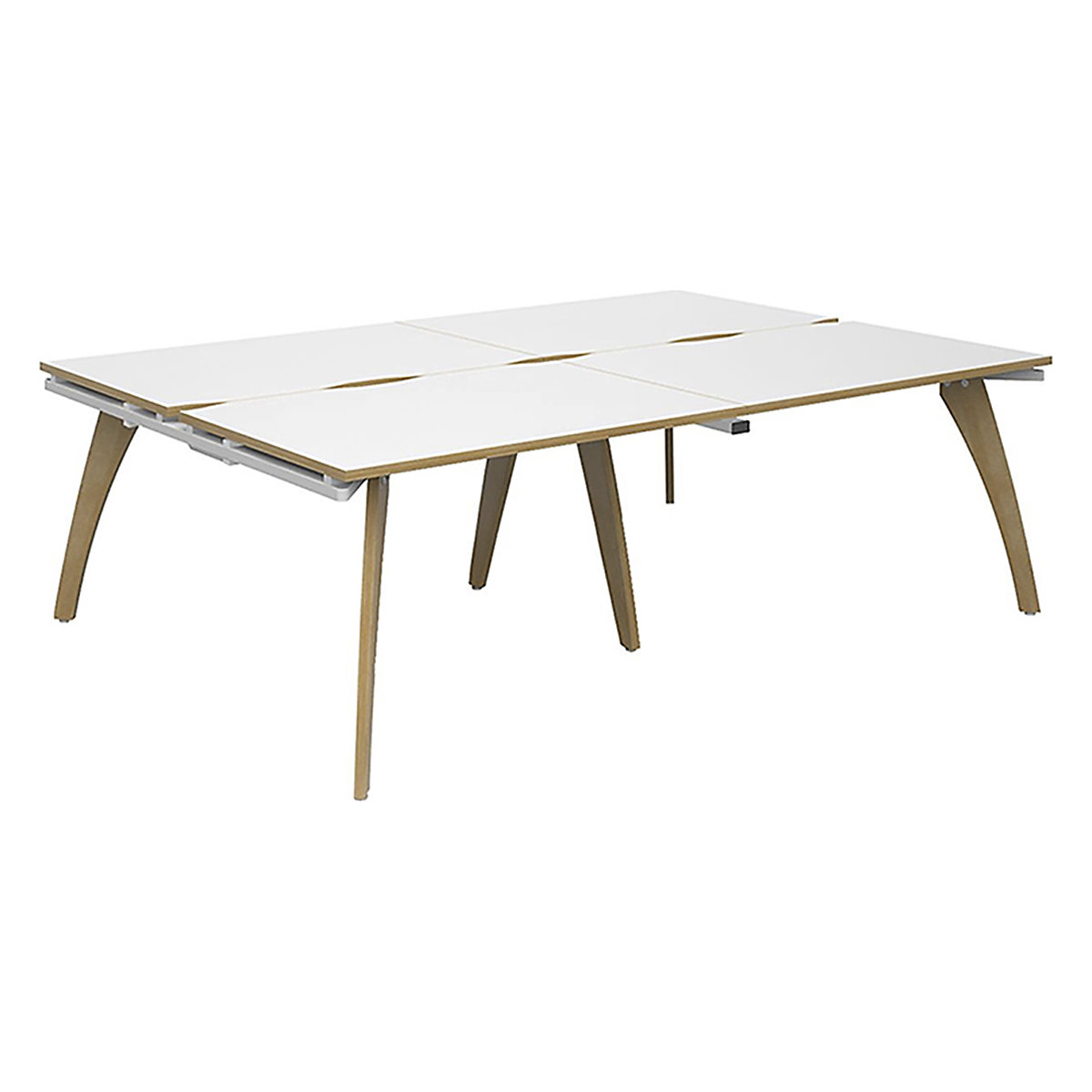 Collab 4 Person Back To Back Desks (Product illustration 2)-1