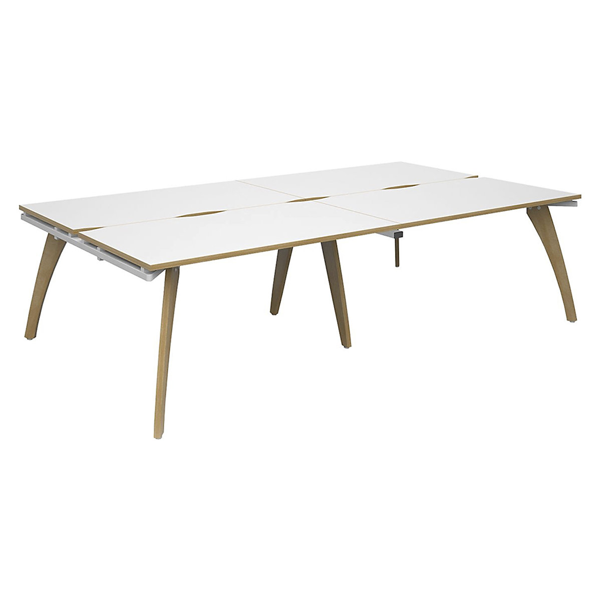 Collab 4 Person Back To Back Desks (Product illustration 3)-2