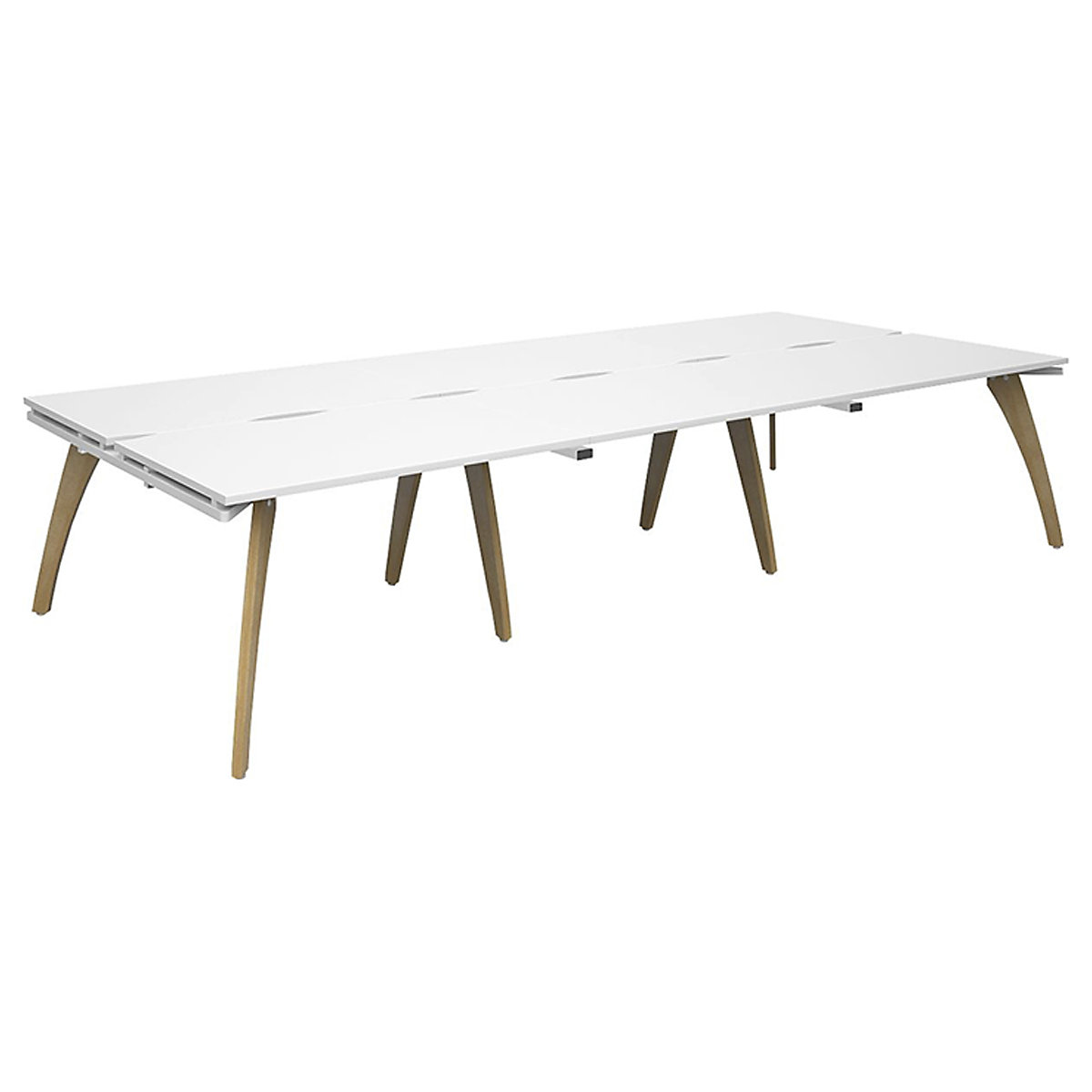 Collab 6 Person Back To Back Desks (Product illustration 2)-1