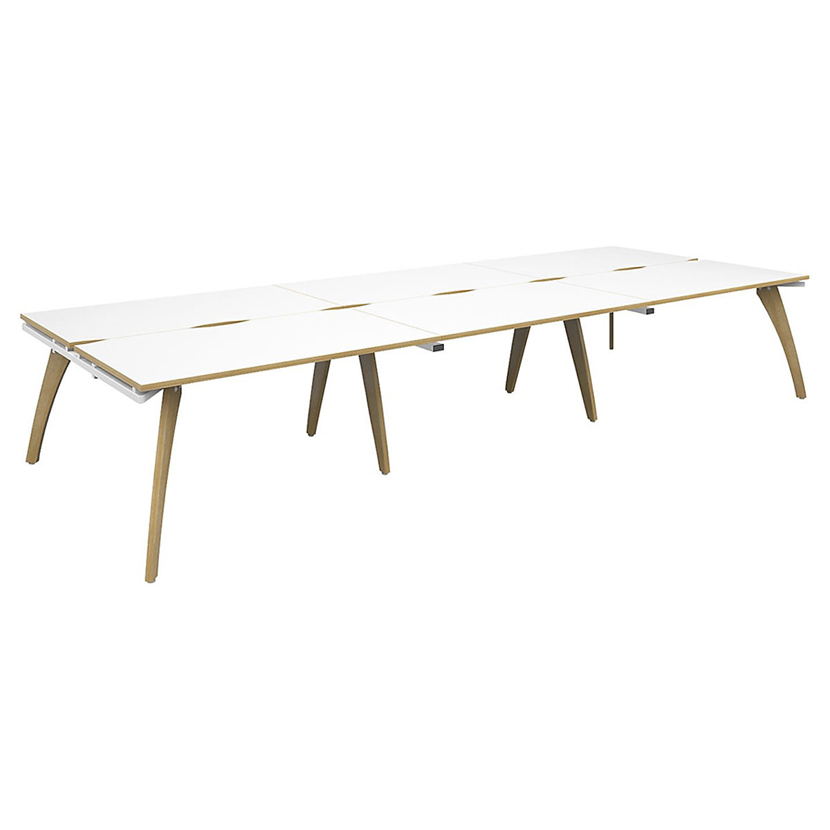 Collab 6 Person Back To Back Desks (Product illustration 3)-2