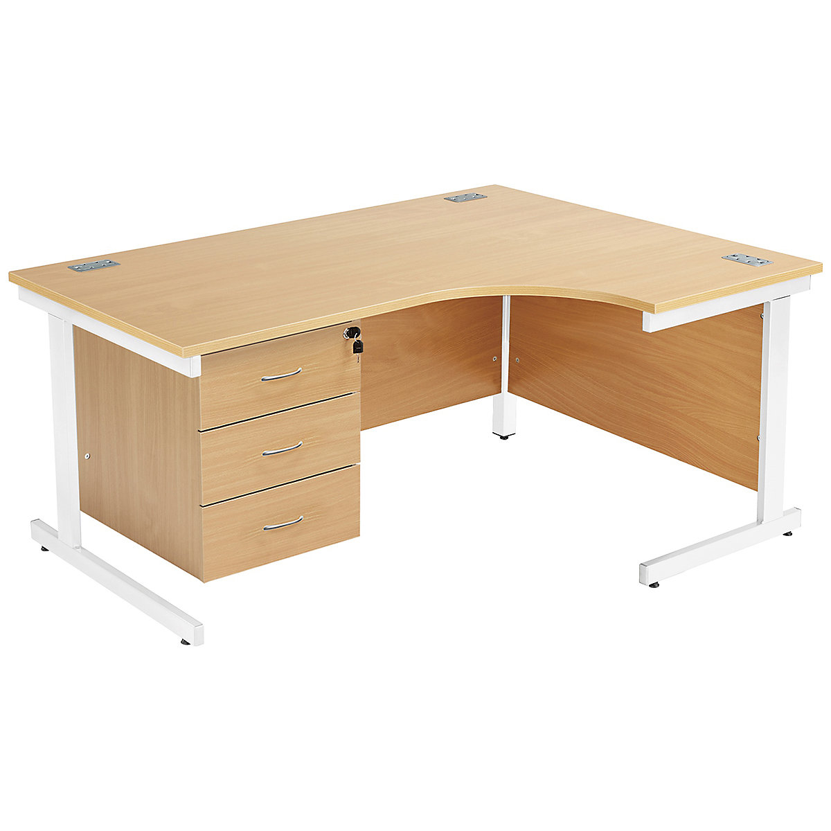 Commerce II Ergonomic Desks With Fixed Pedestal (Product illustration 2)-1
