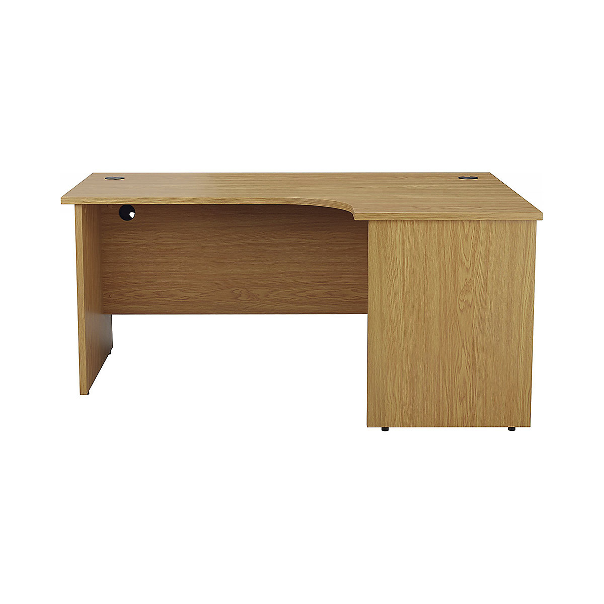 Commerce II Panel End Ergonomic Office Desks, Commerce II Panel End Ergonomic Office Desks, Commerce II Panel End Ergonomic Office Desks 730h x 1600w x 800/1200d mm | Oak | Next Day Delivery | Right Hand-0