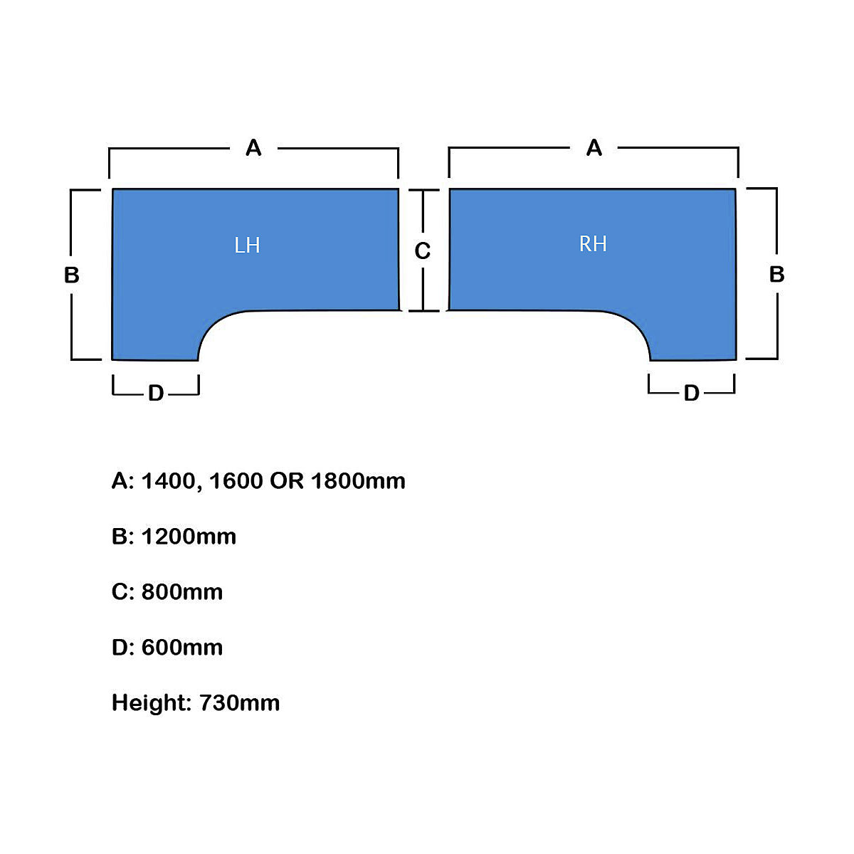 InterAct Ergonomic Panel End Desks (Product illustration 5)-4