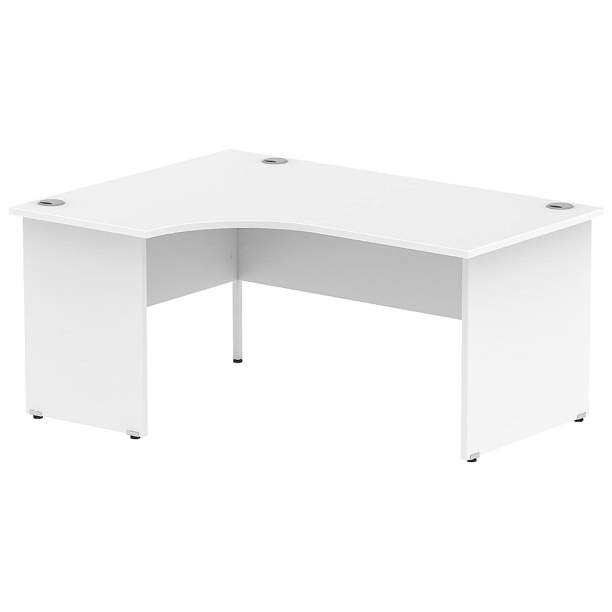 InterAct Ergonomic Panel End Desks, InterAct Ergonomic Panel End Desks, InterAct Ergonomic Panel End Desks 730h x 1400w x 1200/800d mm | White | Left Hand-2