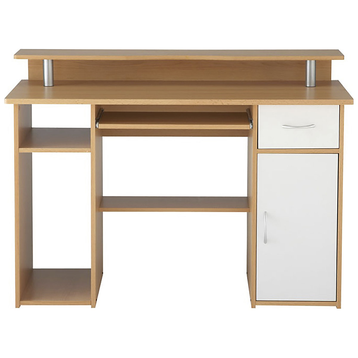 Liberty Computer Desk Beech (Product illustration 2)-1