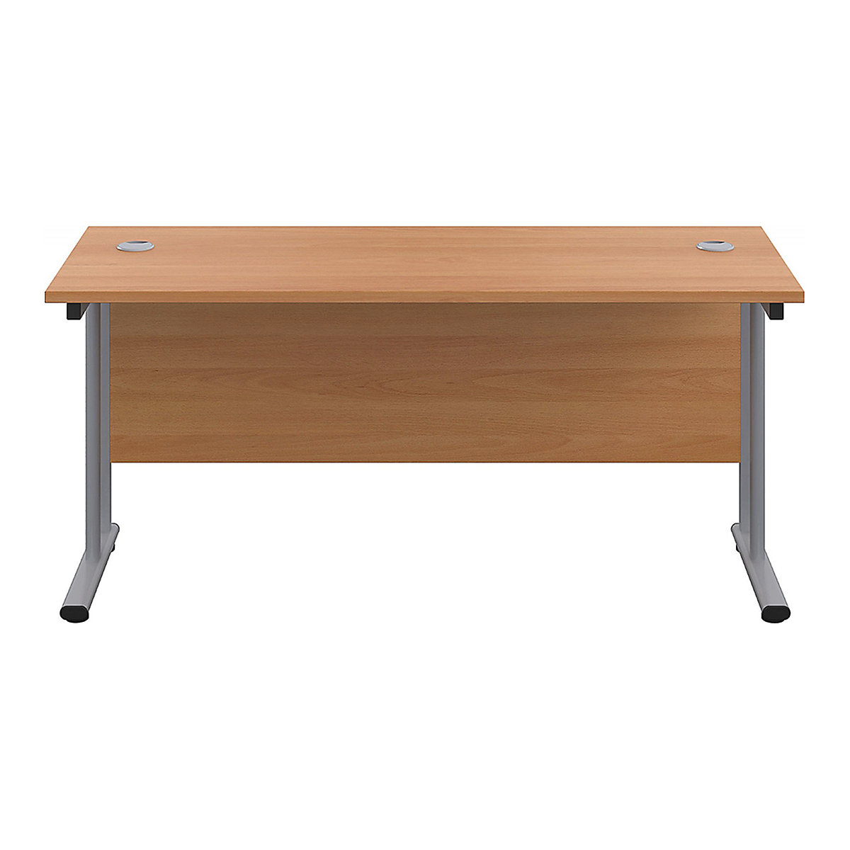 Commerce II Deluxe Compact Rectangular Desk (Product illustration 2)-1