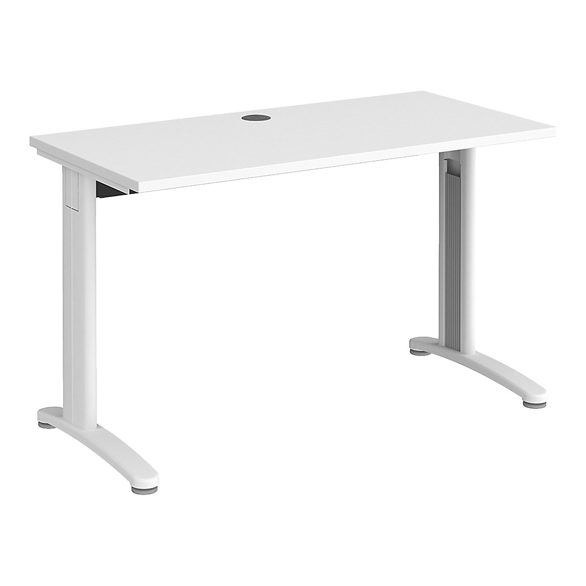 Everyday Compact Rectangular Desks, Everyday Compact Rectangular Desks, Everyday Compact Rectangular Desks 725h x 1200w x 600d mm | White | Standard Delivery | White Legs-0