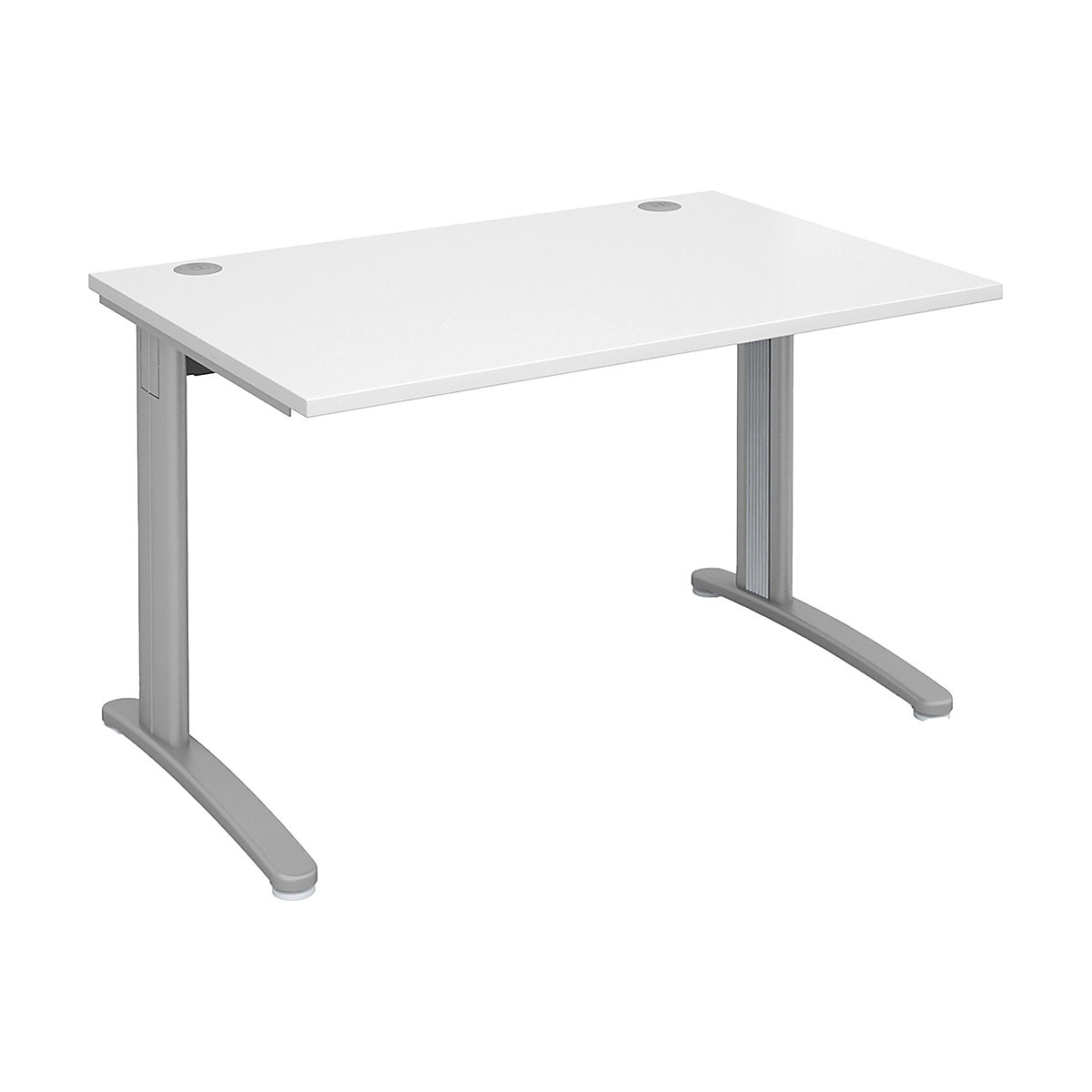 Everyday Rectangular Desks, Everyday Rectangular Desks, Everyday Rectangular Desks 725h x 1200w x 800d mm | White | Standard Delivery | Silver Legs-0