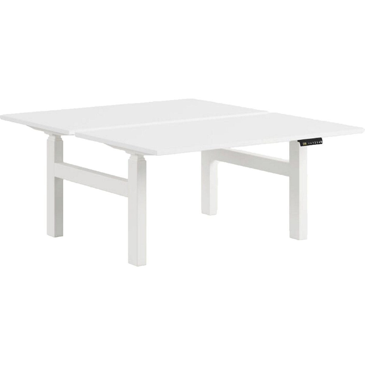 Bisley Square Frame Height Adjustable Sit-Stand Duo Office Desk, Bisley Square Frame Height Adjustable Sit-Stand Duo Office Desk, Bisley Square Frame Height Adjustable Sit-Stand Duo Office Desk | 1400mm | Platinum White-0