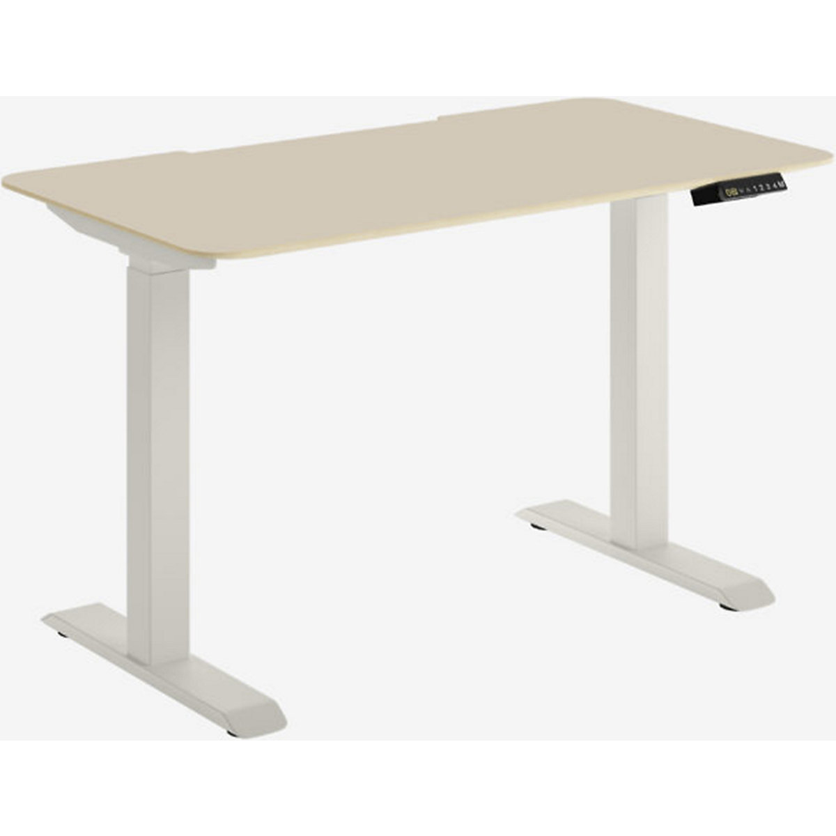 Bisley Square Frame Perfect Sense Height Adjustable Sit-Stand Office Desk (Product illustration 2)-1
