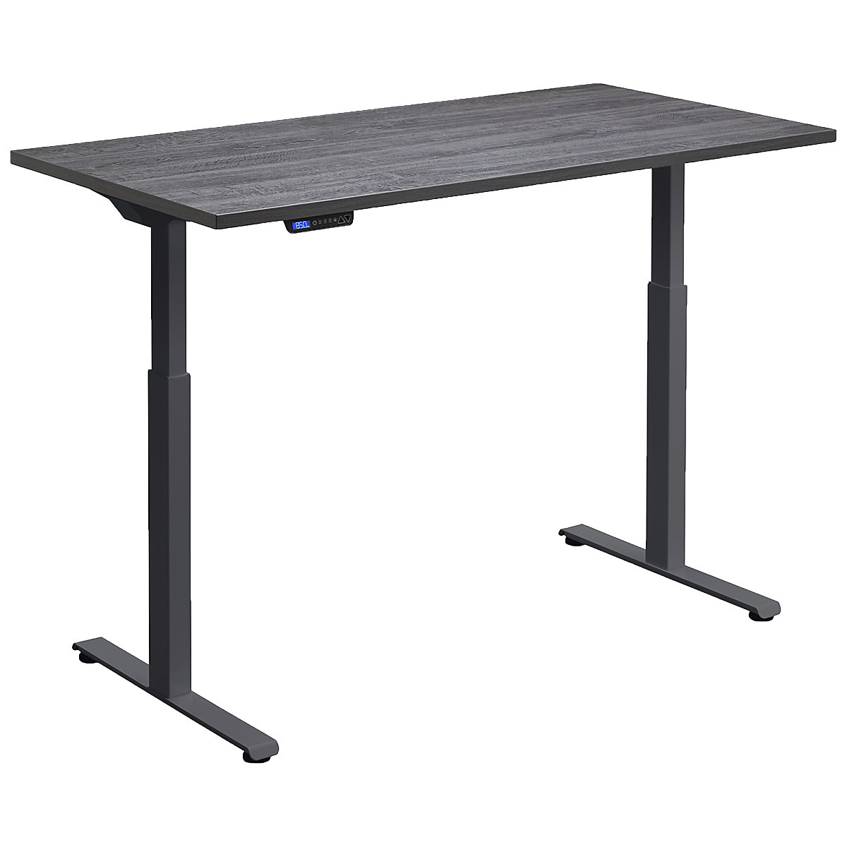 Hush Dual Motor Height Adjustable Sit-Stand Office Desk, Hush Dual Motor Height Adjustable Sit-Stand Office Desk, Hush Dual Motor Height Adjustable Sit-Stand Office Desk | 1200W x 800D | Anthracite | Anthracite Sherman Oak-0