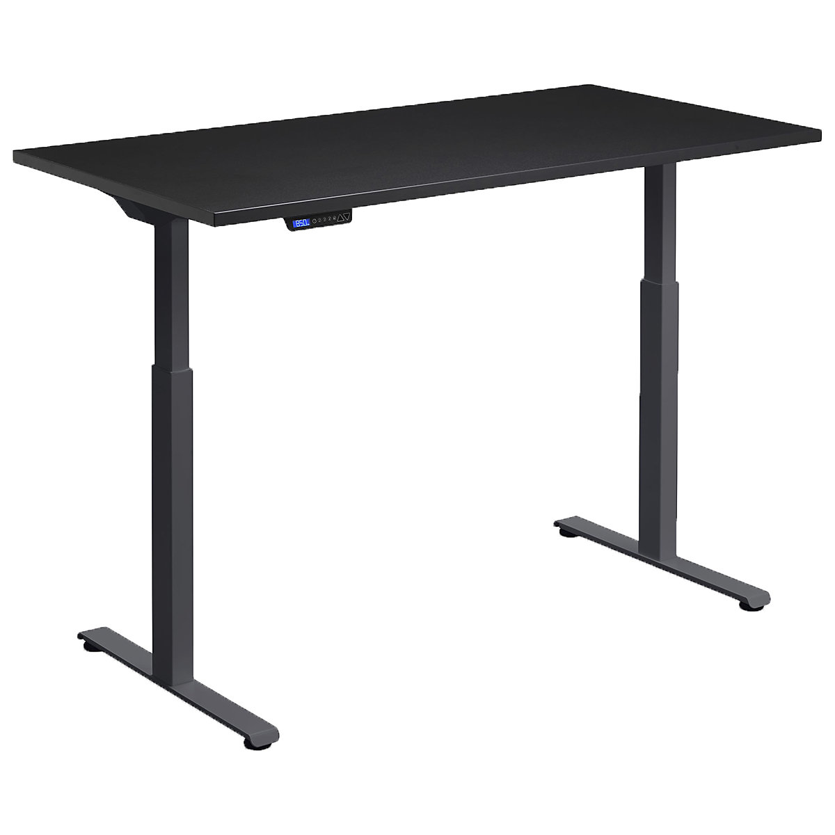 Hush Dual Motor Height Adjustable Sit-Stand Office Desk, Hush Dual Motor Height Adjustable Sit-Stand Office Desk, Hush Dual Motor Height Adjustable Sit-Stand Office Desk | 1000W x 600D | Anthracite | Black-0