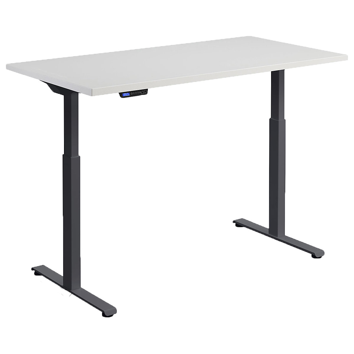 Hush Dual Motor Height Adjustable Sit-Stand Office Desk, Hush Dual Motor Height Adjustable Sit-Stand Office Desk, Hush Dual Motor Height Adjustable Sit-Stand Office Desk | 1400W x 800D | Anthracite | Grey-0