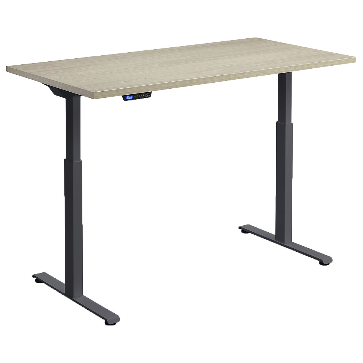 Hush Dual Motor Height Adjustable Sit-Stand Office Desk, Hush Dual Motor Height Adjustable Sit-Stand Office Desk, Hush Dual Motor Height Adjustable Sit-Stand Office Desk | 1200W x 800D | Anthracite | Natural Oak-0