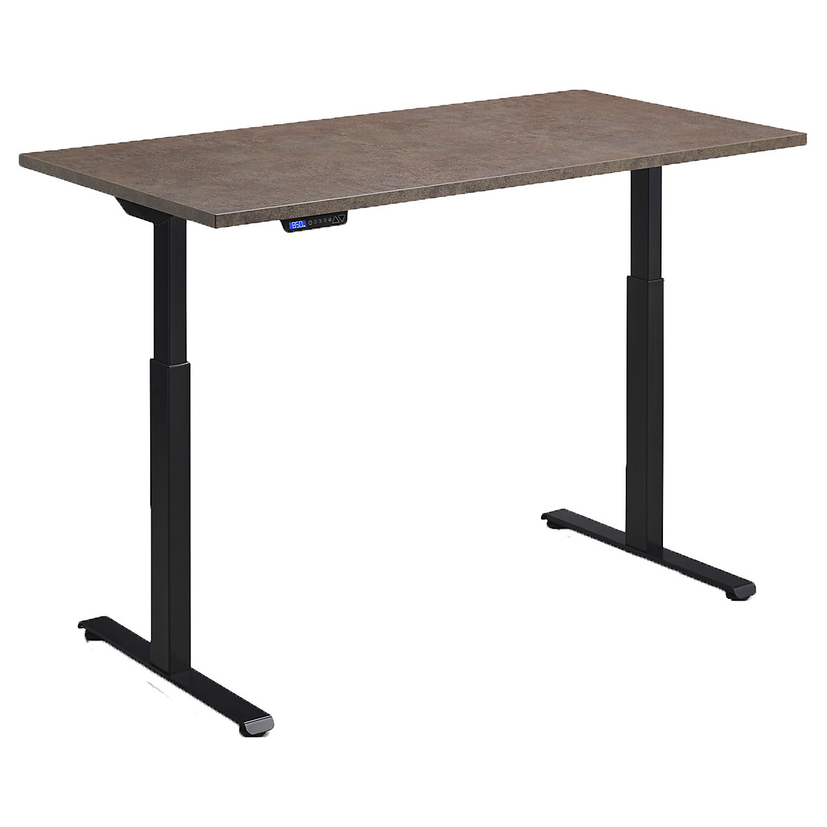 Hush Dual Motor Height Adjustable Sit-Stand Office Desk, Hush Dual Motor Height Adjustable Sit-Stand Office Desk, Hush Dual Motor Height Adjustable Sit-Stand Office Desk | 1200W x 700D | Black | Ferro Bronze-0