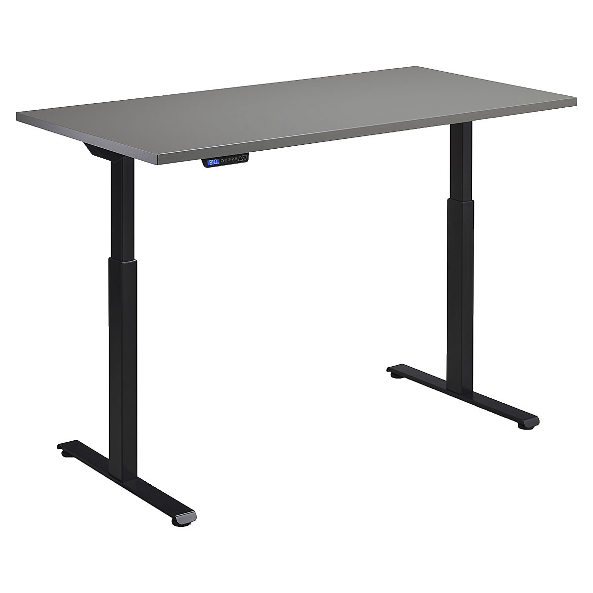 Hush Dual Motor Height Adjustable Sit-Stand Office Desk, Hush Dual Motor Height Adjustable Sit-Stand Office Desk, Hush Dual Motor Height Adjustable Sit-Stand Office Desk | 1600W x 800D | Black | Graphite-0